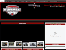 Tablet Screenshot of canadianhummerclub.com
